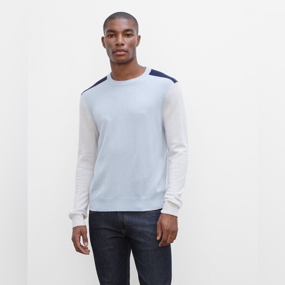 Club Monaco Other - Club Monaco Men’s 100% Cashmere Colorblock Crewneck Sweater in S